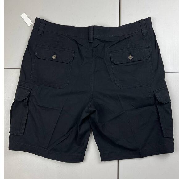 Amazon Essentials Men's 40W Black 10" Inseam Classic Fit Cargo Shorts Cotton - Picture 9 of 11